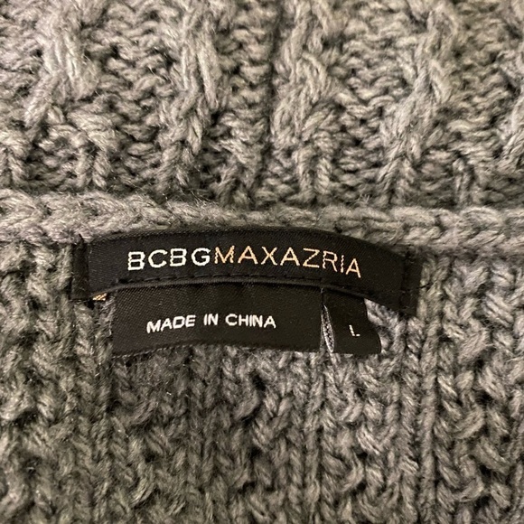 BCBGMaxAzria chunky knit open front cardigan sweater - Picture 6 of 6